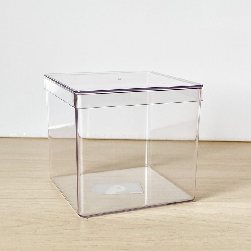 Caixa Acrílica 8x8 transparente para lembrancinhas e artesanato para personalizados de luxo em Oferta na Shopee