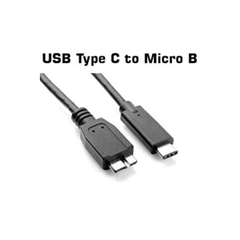 Cabo type c para micro usb b para hd externo 1m