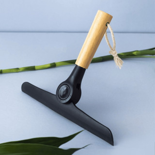 Rodo De Pia Dobrável Com Cabo De Bambu Preto Oikos