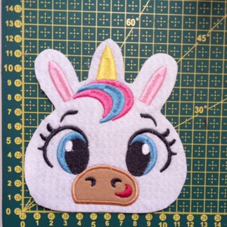 Patch Adesivo de Roupa Aplique Bordado termocolante Unicórnio
