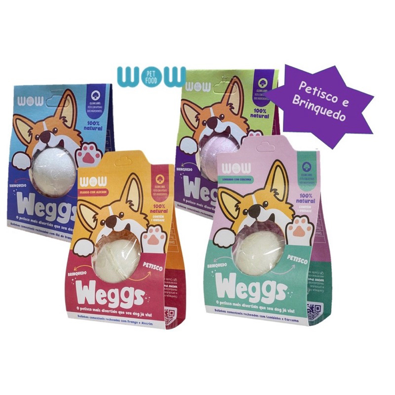 Brinquedo + Petisco Natural Weggs Lombinho WOW Pet Food para Cães e Gatos