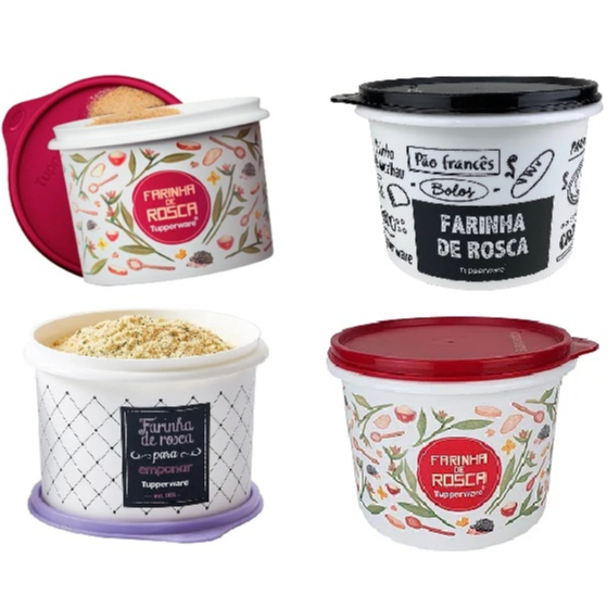 Tupperware Caixa Farinha De Rosca Bistrô Ou PB 500g