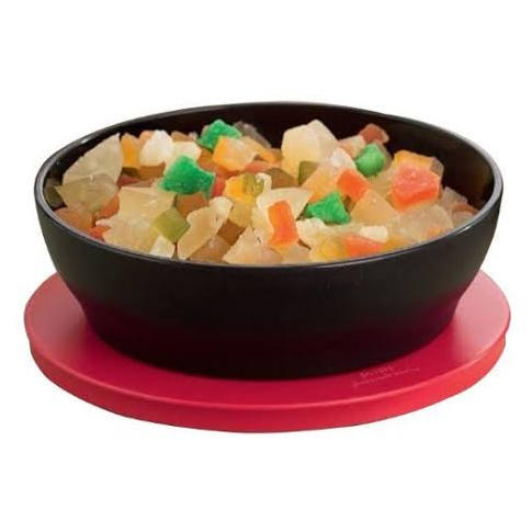 Travessa zen line 520ml preta e vemlho - Tupperware