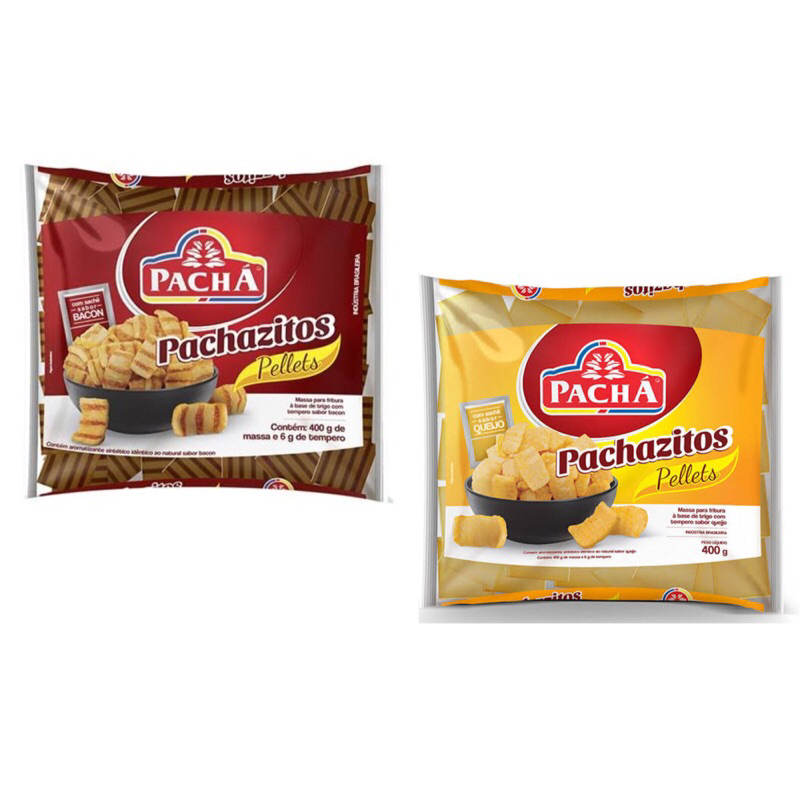 Pururuca de Trigo Pele Listrada Para Fritar Massa Pachazitos - Bacon ou Queijo 400g em Oferta na Shopee