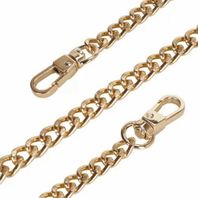 Alça Corrente Alumínio Para Bolsa 0.9mm C/ Mosquetão em Oferta na Shopee