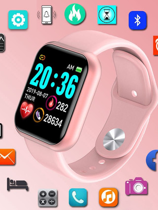Relógio Smartwatch D20 Pro Bluetooth Coloca Foto na Tela Monitor Cardíaco Pressão Esporti…