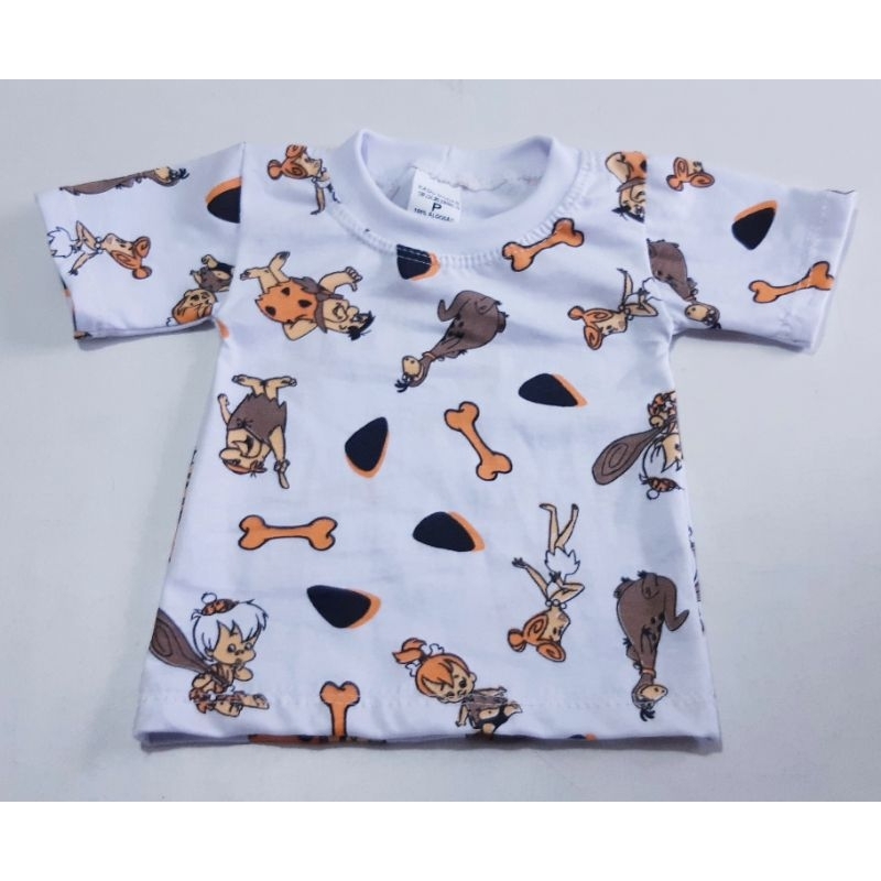 Camiseta bebê menino/menina personagens das crianças