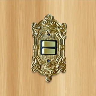 Tomada  para luz com 2 interruptores/ Com placa estilo  colonial 2T