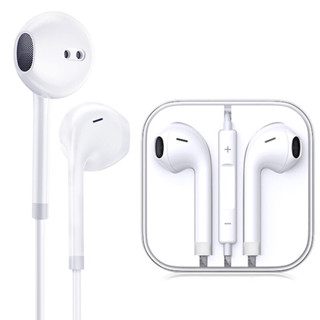 Fones de ouvido para iPhone branco Samsung P2 de alta qualidade, caixa de cristal