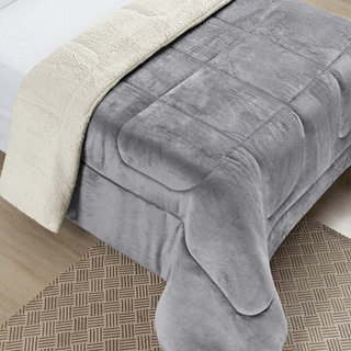 edredom king coberdrom sherpa la de carneiro edredom tamanho grande em Oferta na Shopee