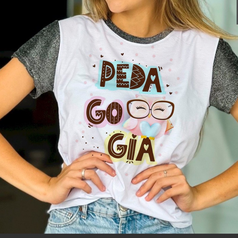 Camiseta de pedagogia, camiseta profissao, blusa feminina profissão.