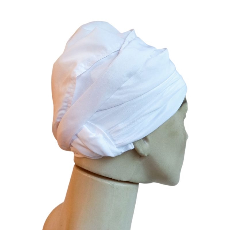 pano de cabeça ojá umbanda candomblé com touca com bordado inglês tamanho: 2.80x28 m em Oferta na Shopee