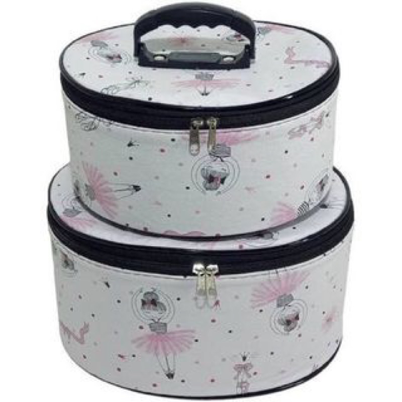 kit 2 Frasqueiras tipo maleta ótima qualidade frasqueira Kawaii para maquiagens esmaltes e utilidades geral necessaire
