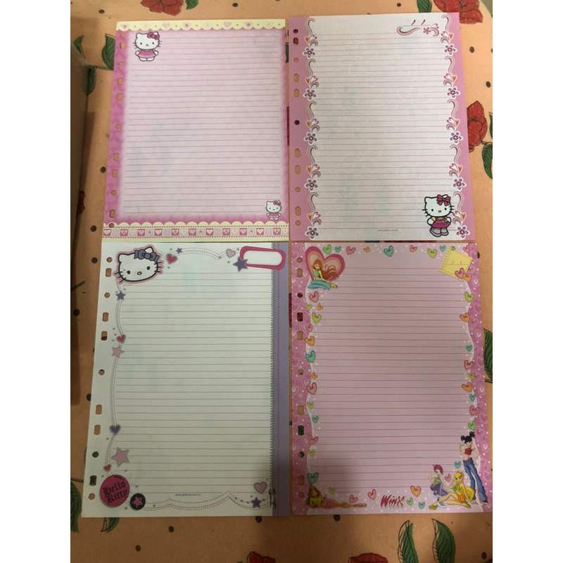 Coleção de folhas de fichário