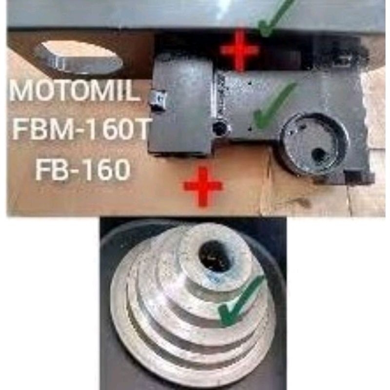 Carte Polia suporte Para Furadeira de bancada Motomil FBM-160T FBM-160 FB-160 mais Tudo já instalados