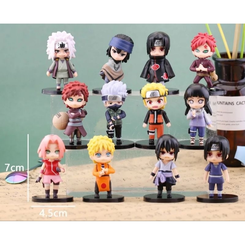 Action miniatura Boneco  Anime/Mangá Japonês do Naruto Sakura óbito Saske  personagens   Boneco Naruto, Sasuke, Gaara, Kakashi, Obito, Tobi, Itachi, Zabuza, Sakura, Haku, Killer Bee. KUrama Boruto