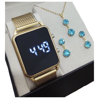 Relogio Feminino Led pulseira luxo mega Promoção envio em 24 horas hoje