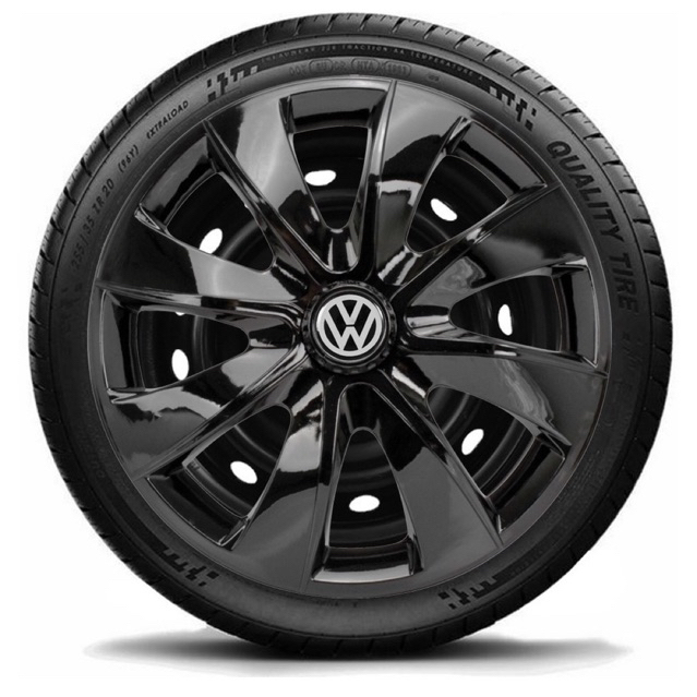 ogo 4 Calotas Prime Aro 13 Black Piano Vw Volkswagen Gol Polo Parati Saveiro Up Golf Fox