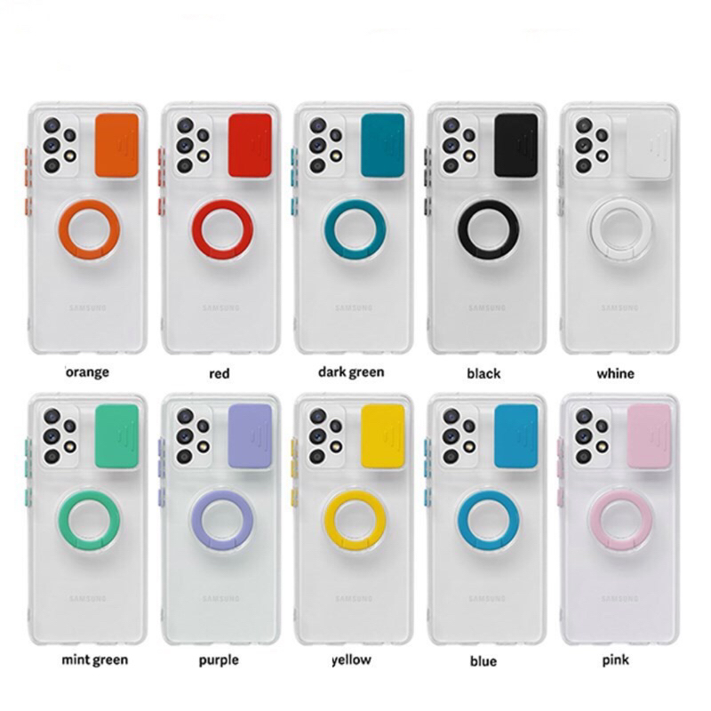 Capinha De Silicone Flexível Colorida Transparente Proteção De Câmera Com Suporte Anel Para IPHONE 7/8, 7 PLUS/8 PLUS, IPHONE 11