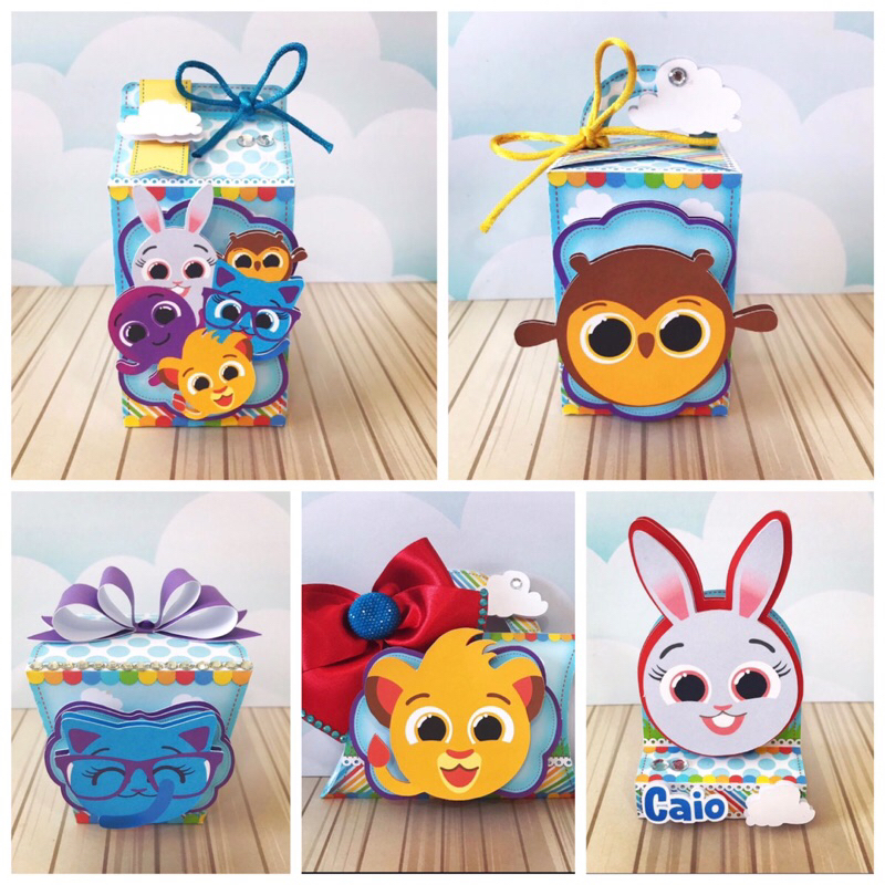 Kit Festa 30 Lembrancinhas Personalizadas - Bolofofos Menino- Caixinhas personalizadas-papelaria