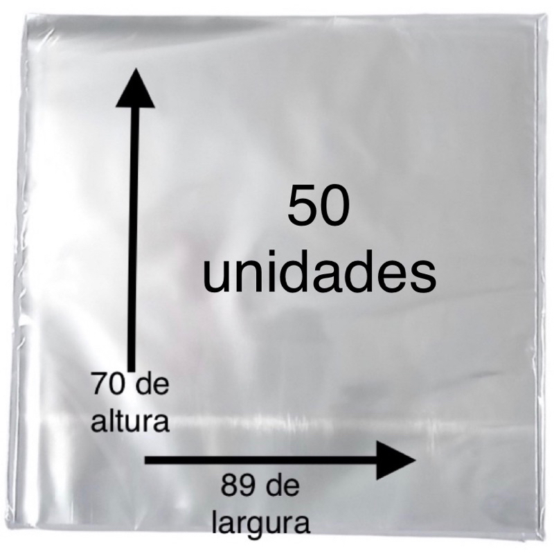Folha de Celofone  70x89 - 50 unidades em Oferta na Shopee