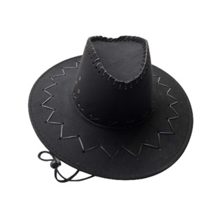 Chapéu De Cowboy Feminino / Masculino De Camurça Com Aba Larga