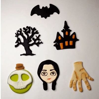 Cortador Wandinha 5cm - para pasta americana - pasta de leite em po - leite ninho