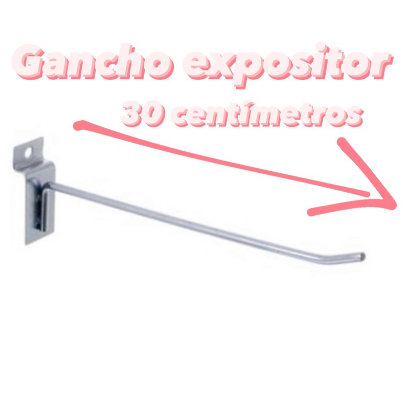 50 Gancho expositor para maneira MDF Painel Canelado Grande 30 cm 50% off em Oferta na Shopee
