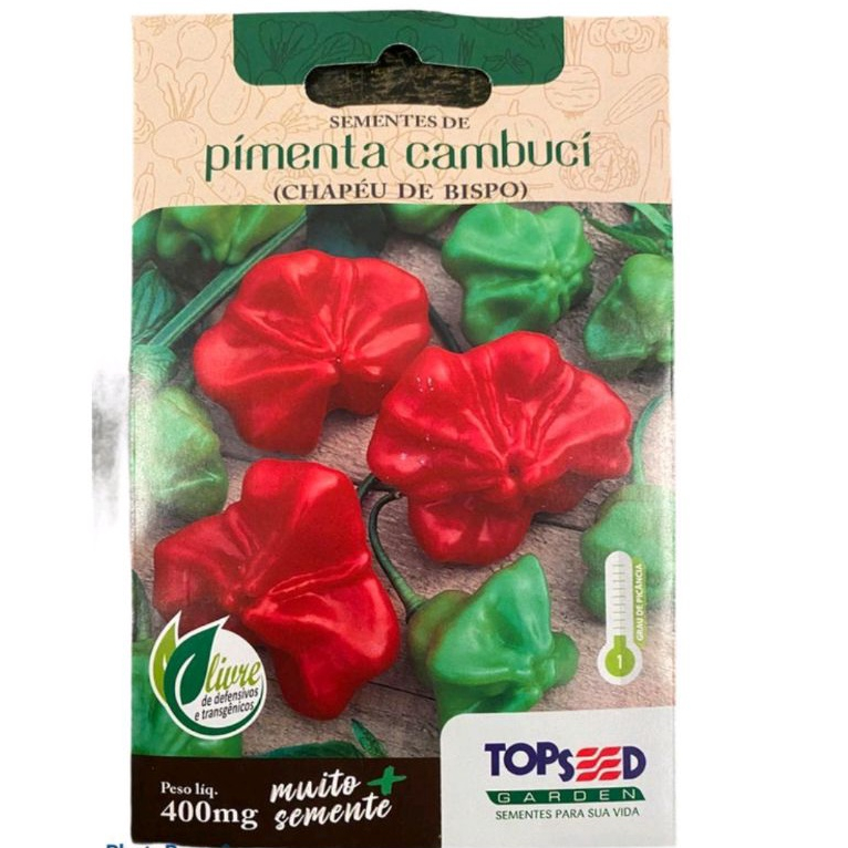 Semente Pimenta Chapéu de Bispo Topseed Garden - Comprar com Melhor Preço em Essenciais para Culinária