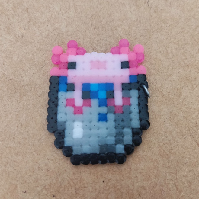 Minecraft Pixel art animais bichos bichinhos Hamma Beads Minecraft presente de aniversario creeper ovelha abelha axolote