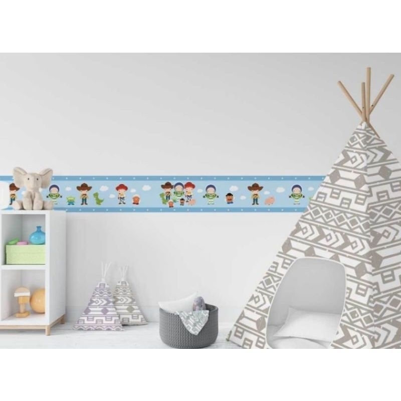 kit 4 Faixas Decorativa Papel de Parede Quarto Infantil Toy Story em Oferta na Shopee
