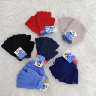 Luva de pelúcia infantil sem dedo Unissex flexível de inverno coral em Oferta na Shopee