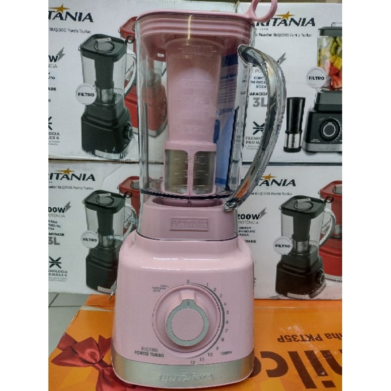 Liquidificador Britânia BLQ1300RS Pro Maxx Turbo 3L 1200W em Oferta na Shopee