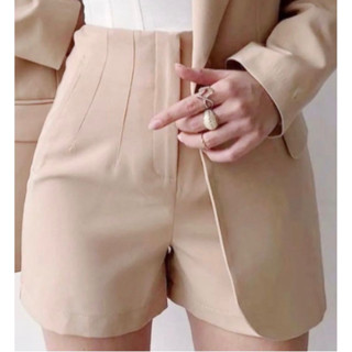 Shorts Zara Luxo Shortinhos Alfaiataria Cintura Alta