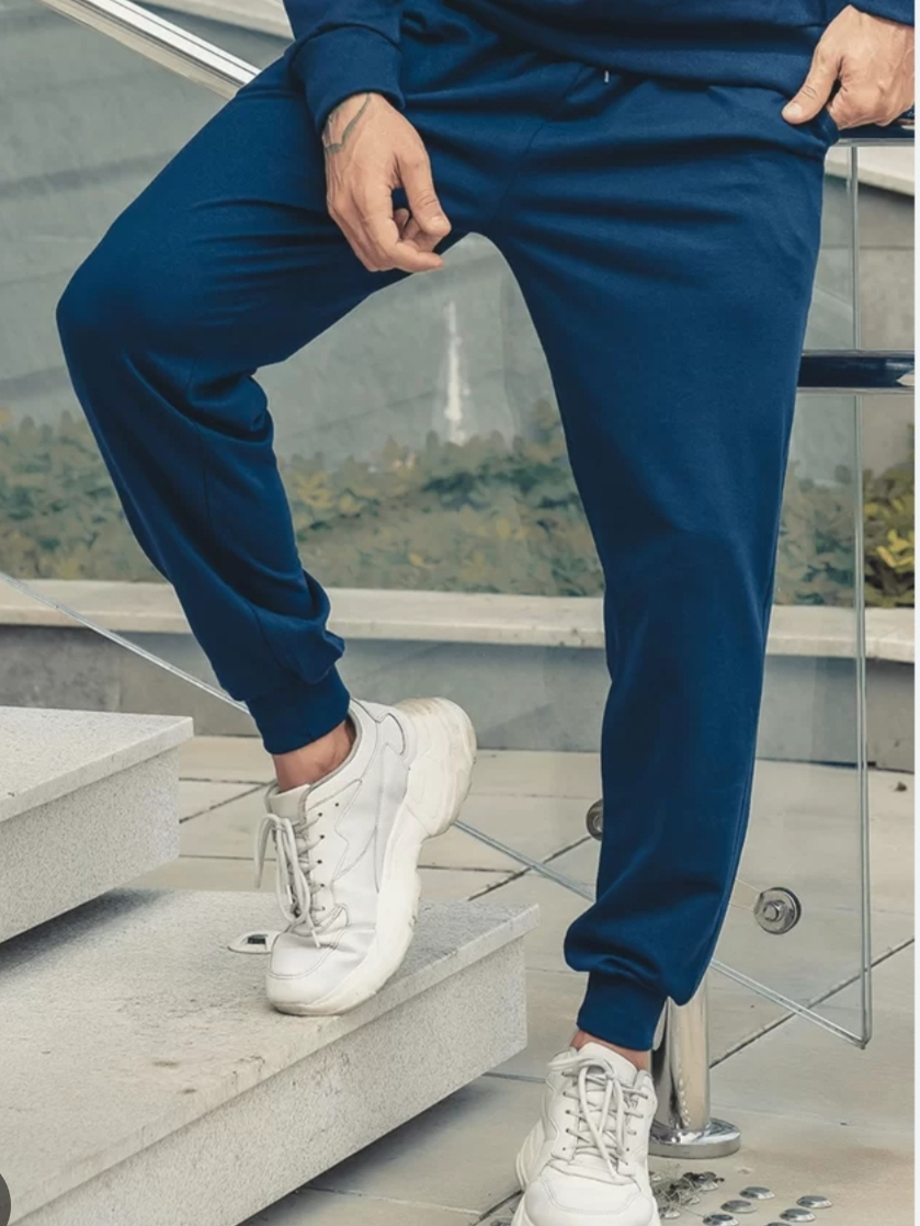 Calça Moletom Moletinho Conforto Tecido De Alta Qualidade Modinha Inverno - Punho — imagem 2 de 2