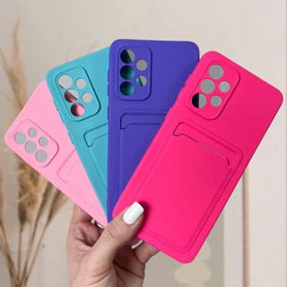 Capa Capinha Samsung Galaxy A33 Silicone Aveludada Com Porta Cartão