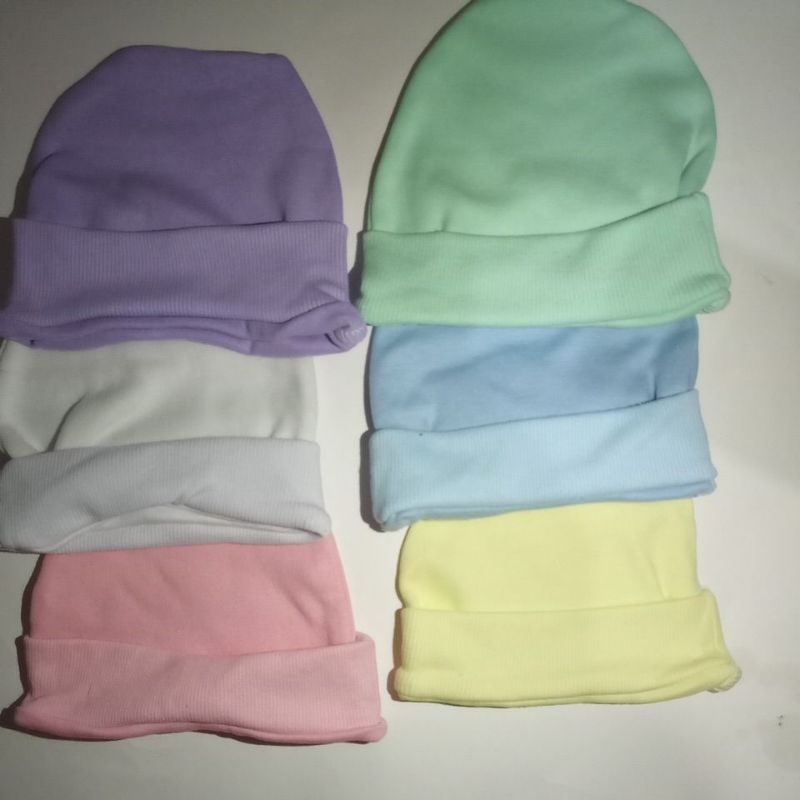 kit com 100 toucas recém nascido tecido antialérgico