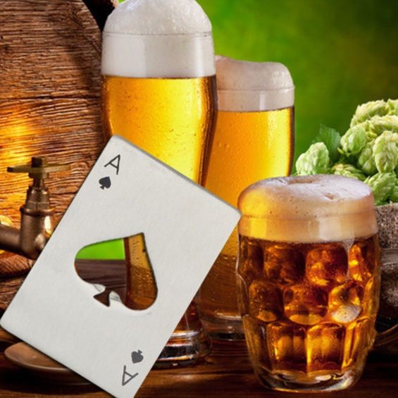 5 Abridor De Garrafa Formato Carta De Baralho De Espadas Poker Carta Baralho