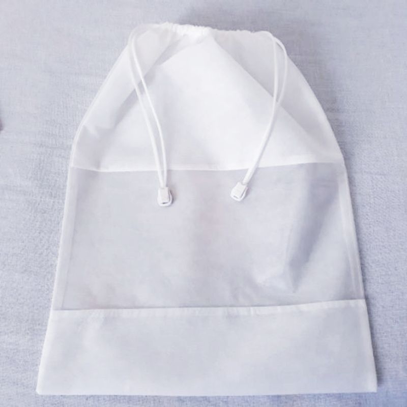 Kit 5 Sacos Para Sapatos Tnt Com Visor Brancos