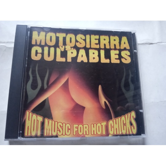 Cd split motosierra / culpables - hot music for hot chicks - ótimo estado mídia e capa- importado