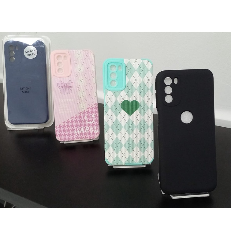Capinha para celular Moto G41 de silicone aveludada por dentro