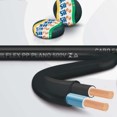 Cabo PP 2X1,0 SIL FIOS 10 metros ou 25 metros 500V Preto em Oferta na Shopee