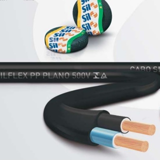 Cabo PP 2X1,0 SIL FIOS 10 metros ou 25 metros 500V Preto em Oferta na Shopee