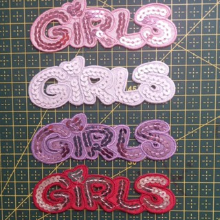 Aplique Patch Girls Escrito Bordado Termocolante