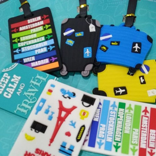tag identificador de plástico emborrachado para malas de viagem e mochilas
