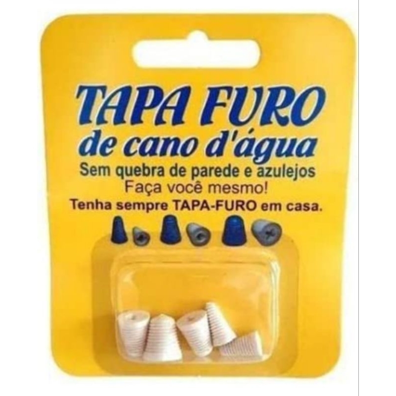 Tapa Buraco e Furo para Cano d'água com 5 Peças