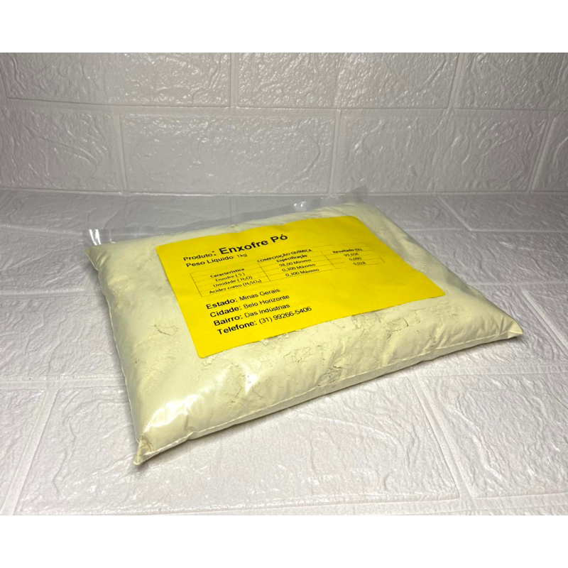 Enxofre Em Pó Puríssimo em Oferta na Shopee