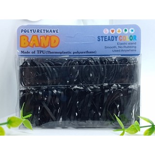 Kit 175 Elástico de Silicone Preto para Cabelo Adulto/Infantil Liguinha Xuxinha