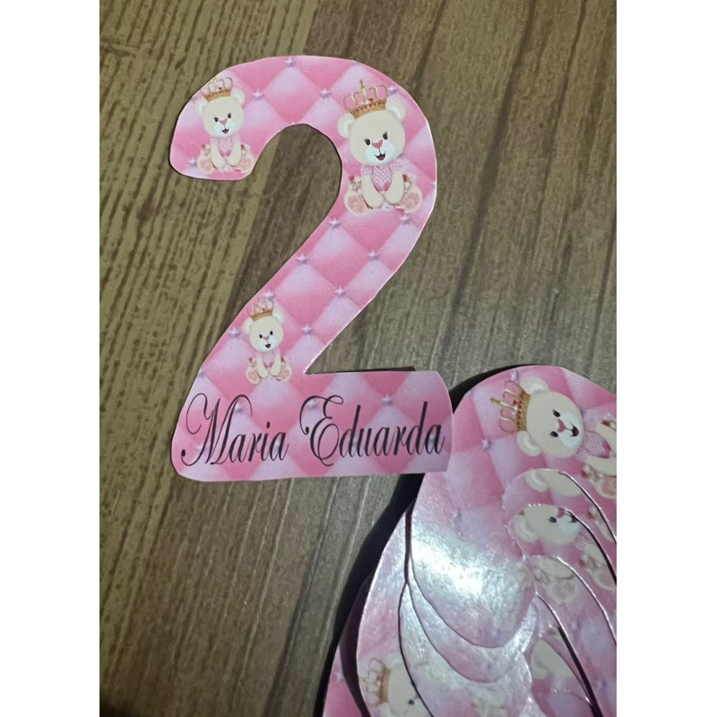 kit adesivo para Tubete numero 2  e numero 4 personalizado em Oferta na Shopee