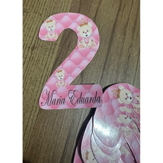 kit adesivo para Tubete numero 2  e numero 4 personalizado em Oferta na Shopee